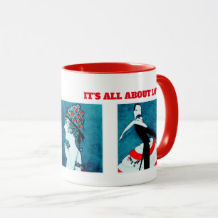 It's all about Love. Valentine's Day Gift  Mugs
