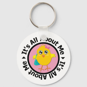 Its All About Me Chick (Pink) Key Ring
