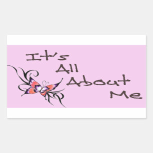 it's all about me sticker design
