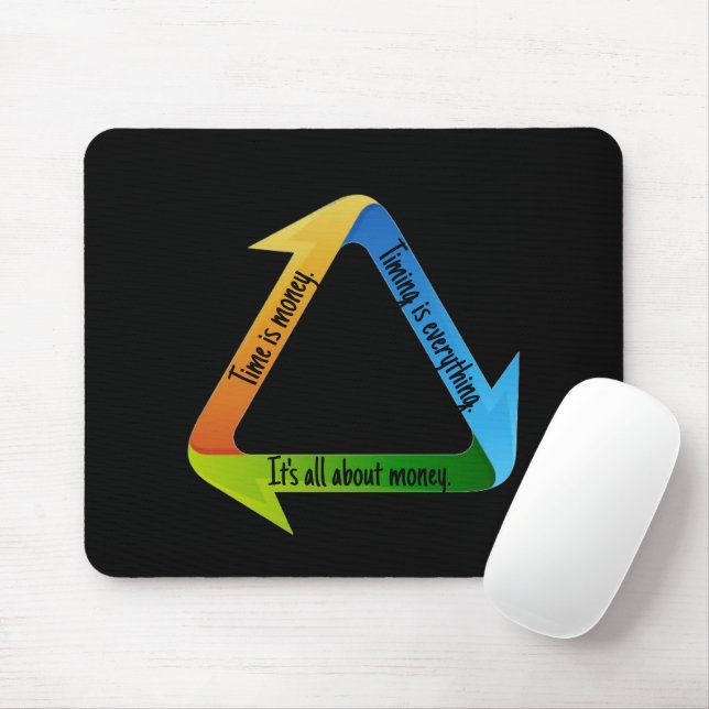 It's All About Money T-Shirt Mouse Mat (With Mouse)
