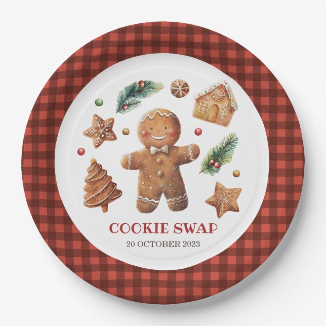 It's All About That Bake Cookie Swap  Paper Plate (Front)