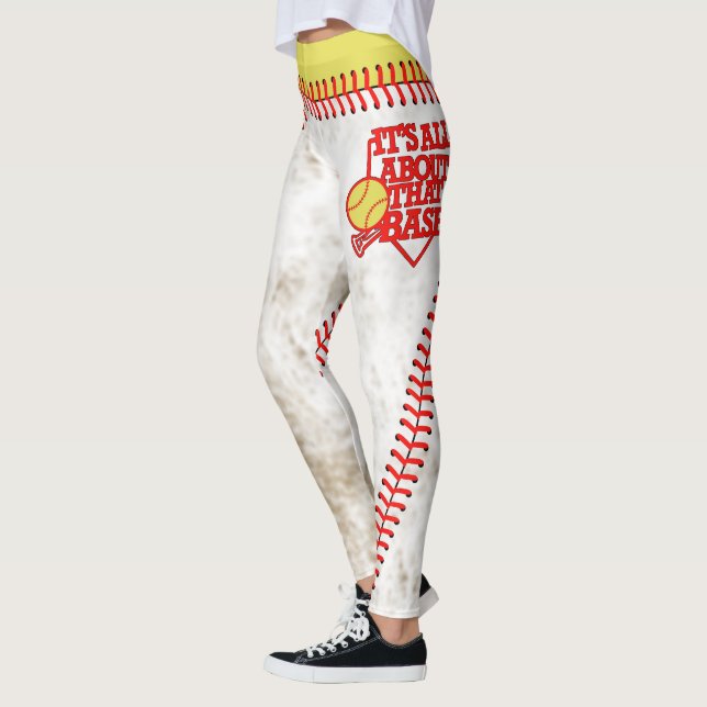 It's all about that Base softball leggings (Left)