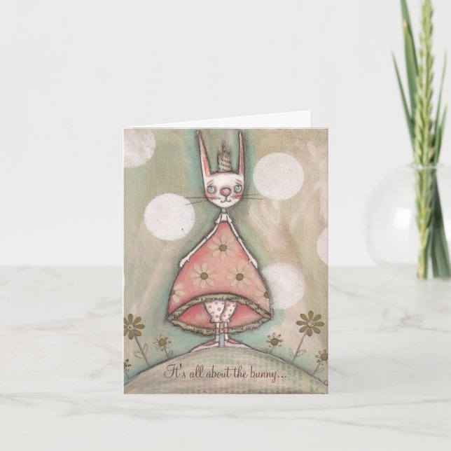 It's All About the Bunny Holiday Card (Front)