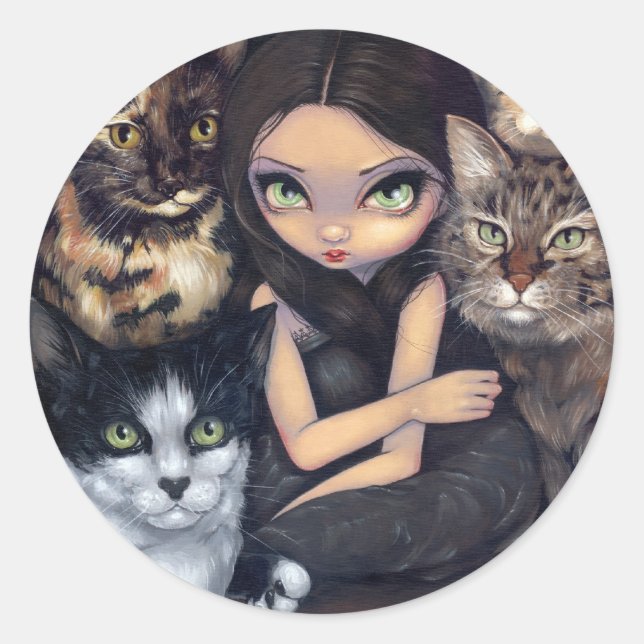 "It's All About the Cats" Sticker (Front)