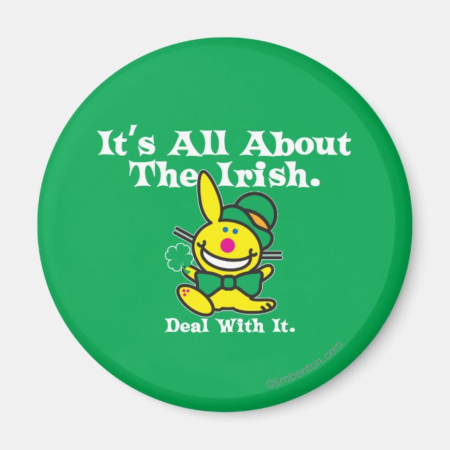 It's All About The Irish (green) Magnet (Front)