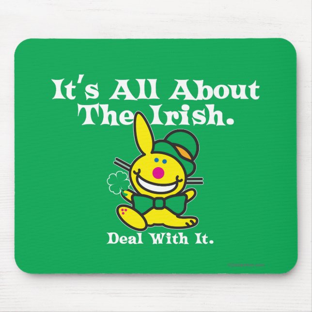 It's All About The Irish (green) Mouse Mat (Front)