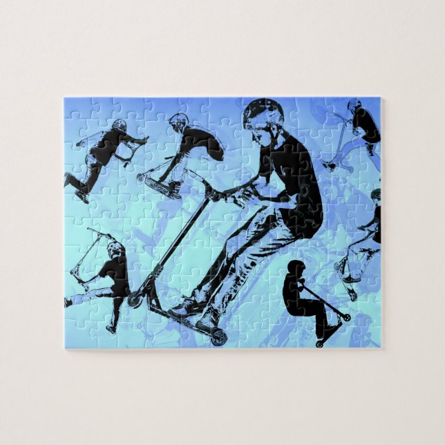 It's All About The Scooter! - Scooter Tricks Jigsaw Puzzle (Horizontal)