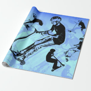 It's All About The Scooter! - Scooter Tricks Wrapping Paper