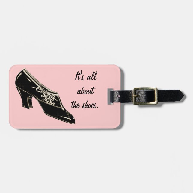 It's All About The Shoes Luggage Tag (Front Horizontal)