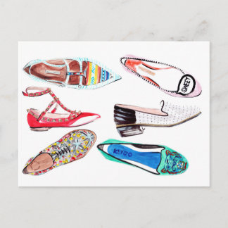 It's all about the shoes! postcard