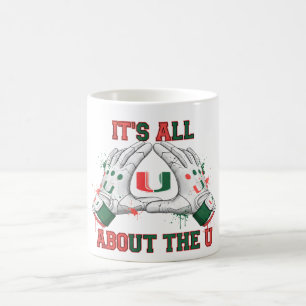 It's All About The U Orange and Green Football G Coffee Mug