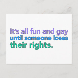 It's all fun and gay until... Postcards