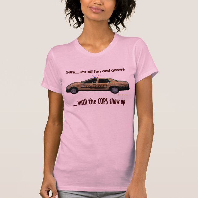 It's all fun & games UNTIL - Ladies Basic Tank (Front)