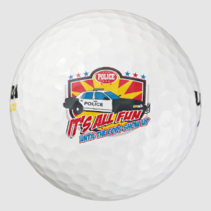 Its All Fun Police Golf Balls