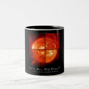 It's All His Fault Two-Tone Coffee Mug