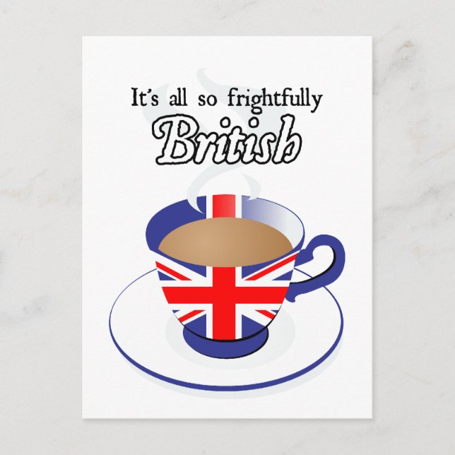 It's All So Frightfully British Postcard (Front)