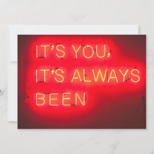 It's Always Been You   Romantic Neon Photo
