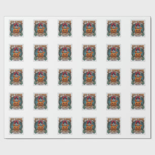 Its Always Halloween Inside Head Pumpkin Ghost Sna Wrapping Paper