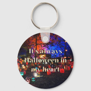 It's Always Halloween Pumpkins Keychain
