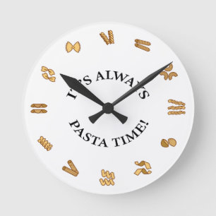 "It's Always Pasta Time" Wall Clock