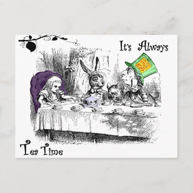It's Always Tea Time Postcard (Front)