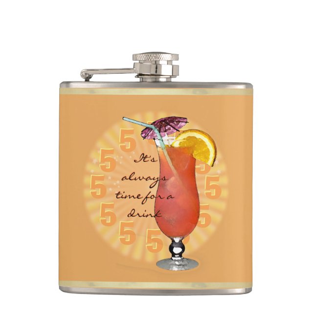 It's always time for a drink ;-) hip flask (Front)