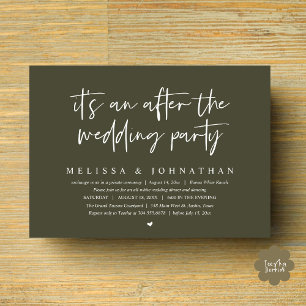 It's an after the wedding party, Romantic Dinner Invitation