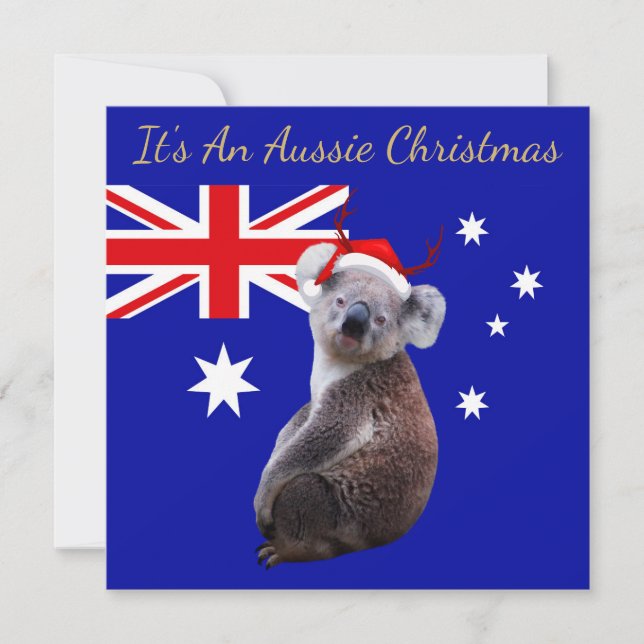 It's An Aussie Christmas with a Koala Card (Front)