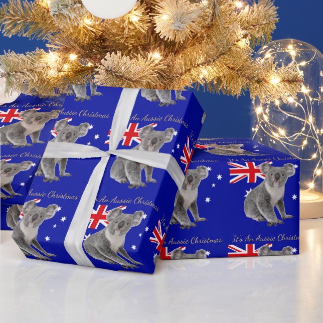 It's An Aussie Christmas with a Koala Wrapping Paper (Holidays)