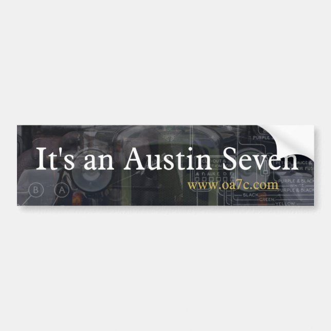 It's an Austin Seven bumper sticker (Front)