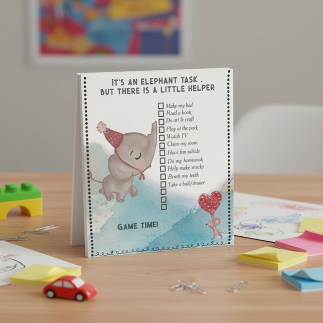 It's an Elephant Task- Kids Daily Checklist  Notepad (It's an Elephant Task- Kids Daily Checklist Notepad)