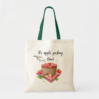 It's apple picking time! tote bag