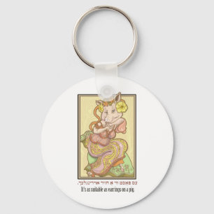 It's as suitable as earrings on a pig. key ring