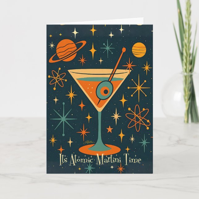 Its Atomic Martini Time Cosmic Stars Card (Front)