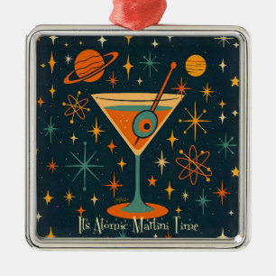 Its Atomic Martini Time Cosmic Stars Metal Tree Decoration
