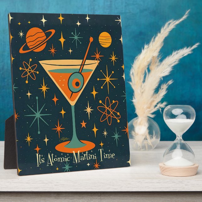 Its Atomic Martini Time Cosmic Stars Plaque (Side)