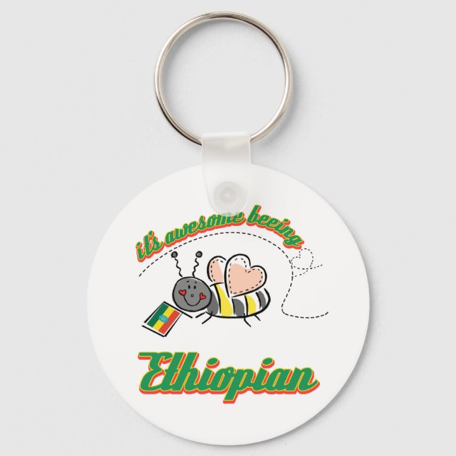 It's awesome beeing Ethiopian Key Ring (Front)