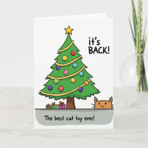 Its Back The Best Cat Toy Ever Card