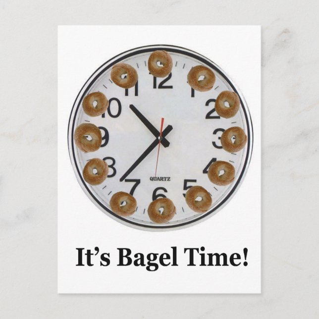 It's Bagel Time! Postcard (Front)