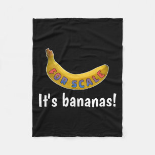 It's Banana (for Scale) Starship Funny Tee Men Wom Fleece Blanket