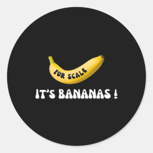 It's Banana For Scale Starship Funny Trump Banana Classic Round Sticker