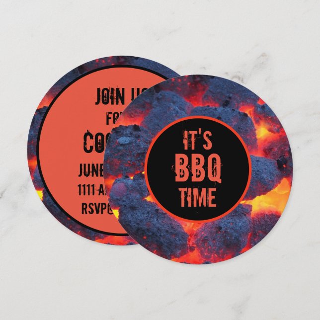 It's BBQ time invitation (Front/Back)