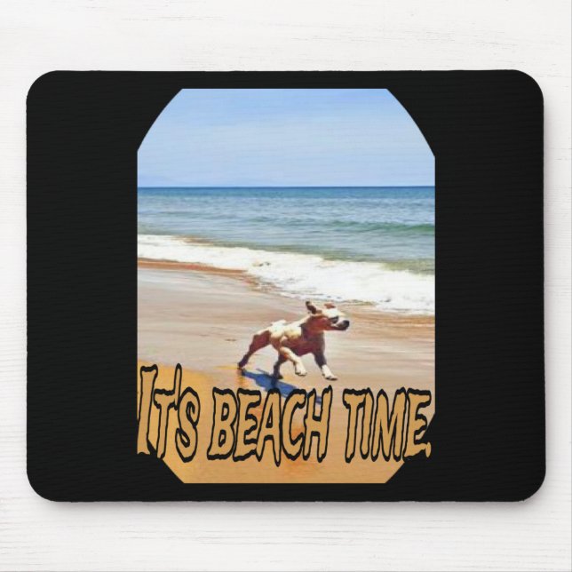 Its Beach Time  Mouse Mat (Front)