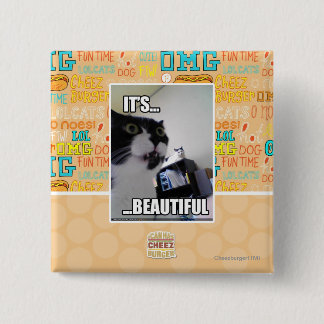 It's Beautiful 15 Cm Square Badge