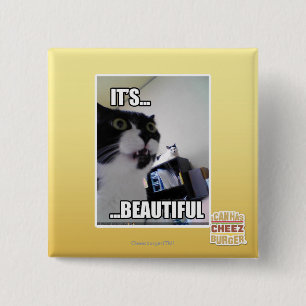 It's Beautiful 15 Cm Square Badge