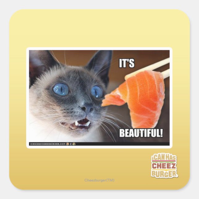 It's Beautiful! Square Sticker (Front)