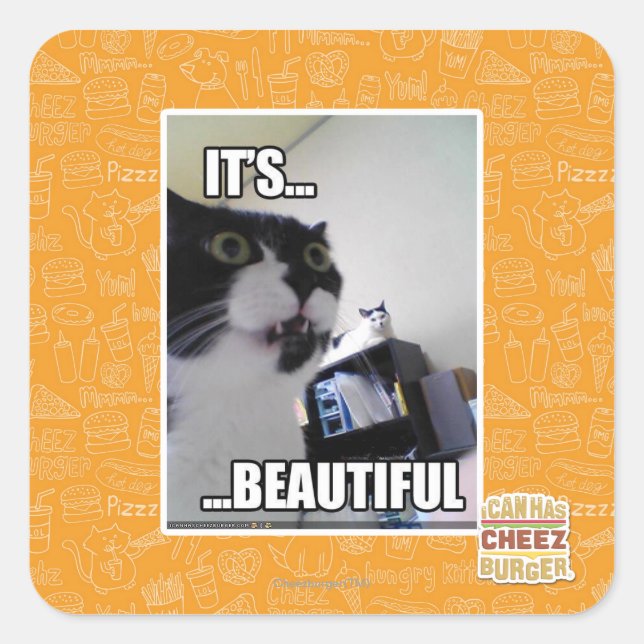 It's Beautiful Square Sticker (Front)
