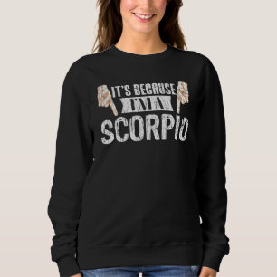 Its Because Im A Scorpio Zodiac Sign Graphic Sweatshirt