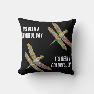 Its been a colourful day  cushion