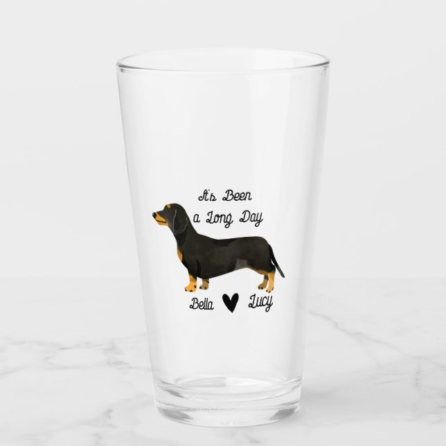 It's Been a Long Day Wine  Dog Moms gifts Glass (Front)